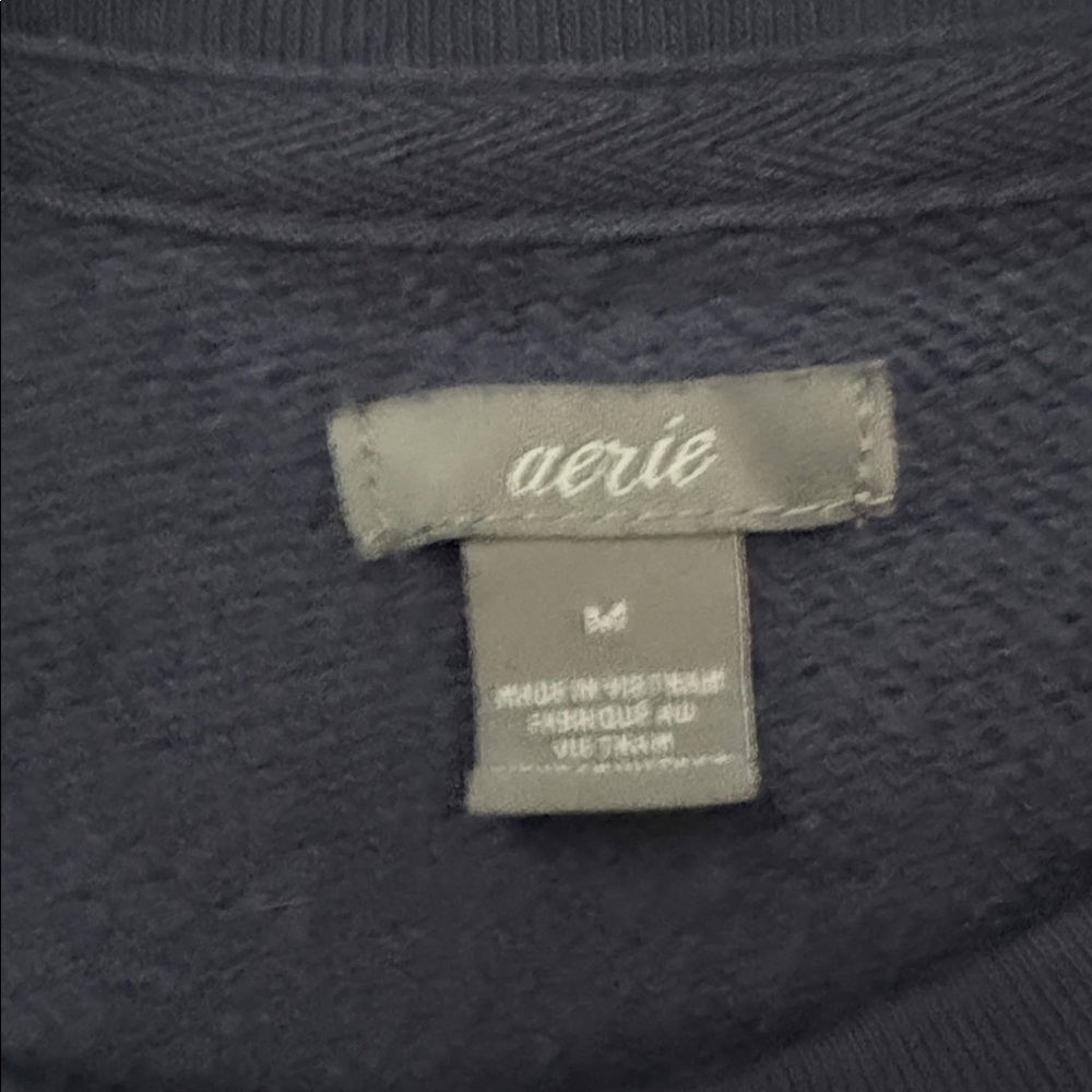 Navy Blue Women's Sweatshirt - Picture 2 of 5